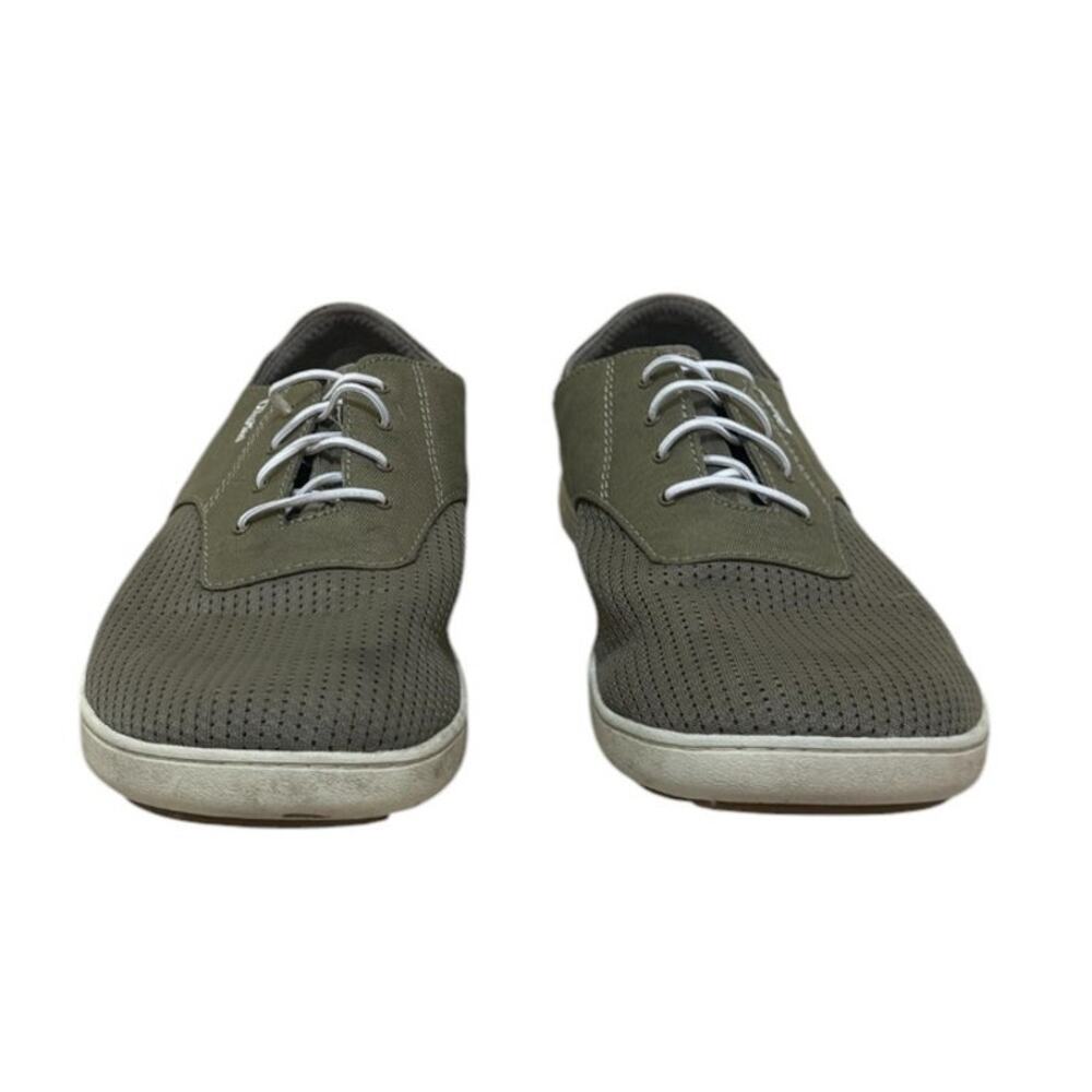 OluKai Perforated Olive Green Men’s Casual Sneakers - Picture 3 of 8